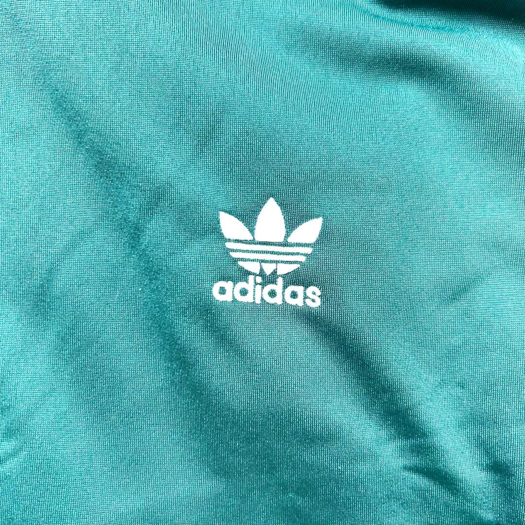 2XL新品同様 アディダス ファイアーバード ハイネック トラックジャケット 緑