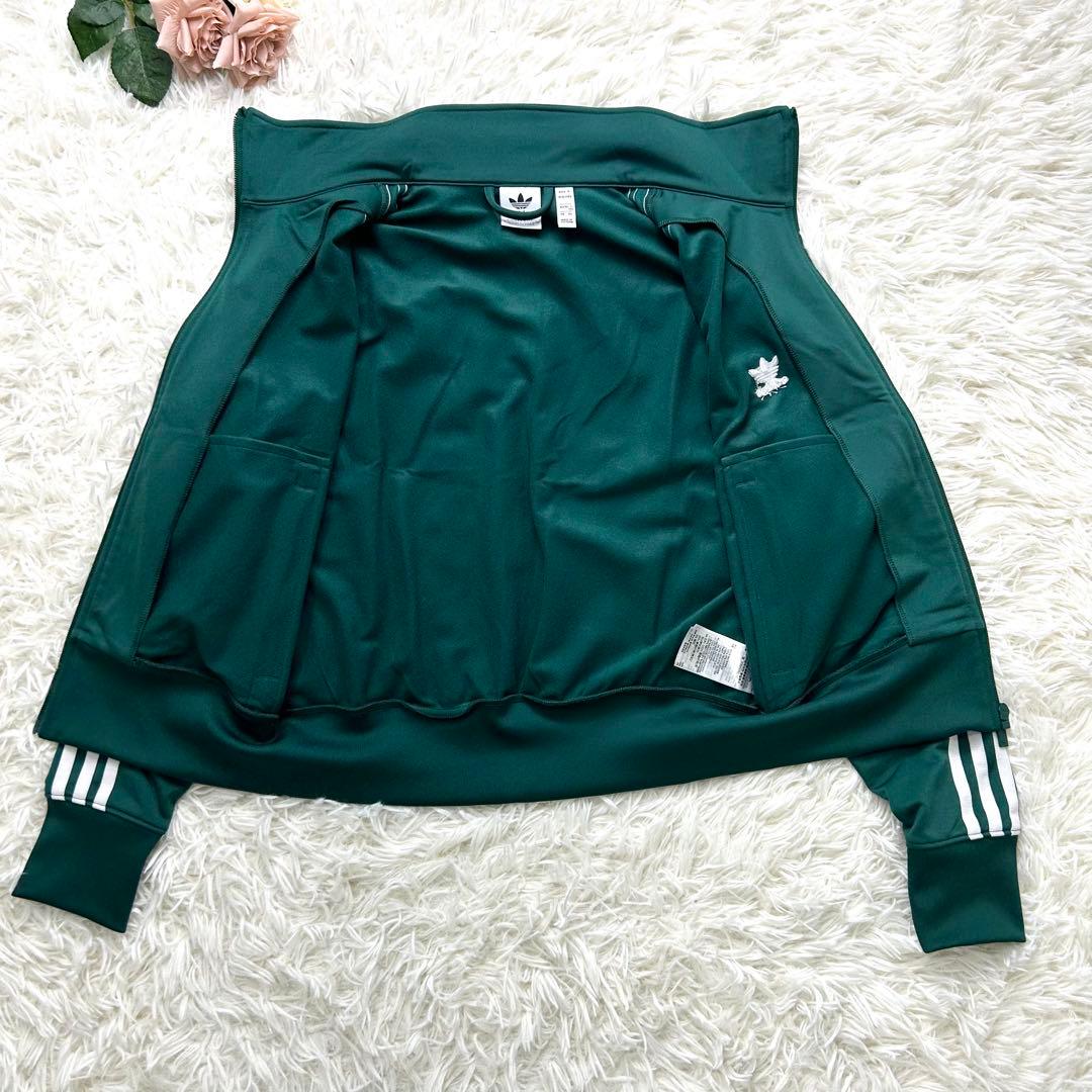 2XL新品同様 アディダス ファイアーバード ハイネック トラックジャケット 緑