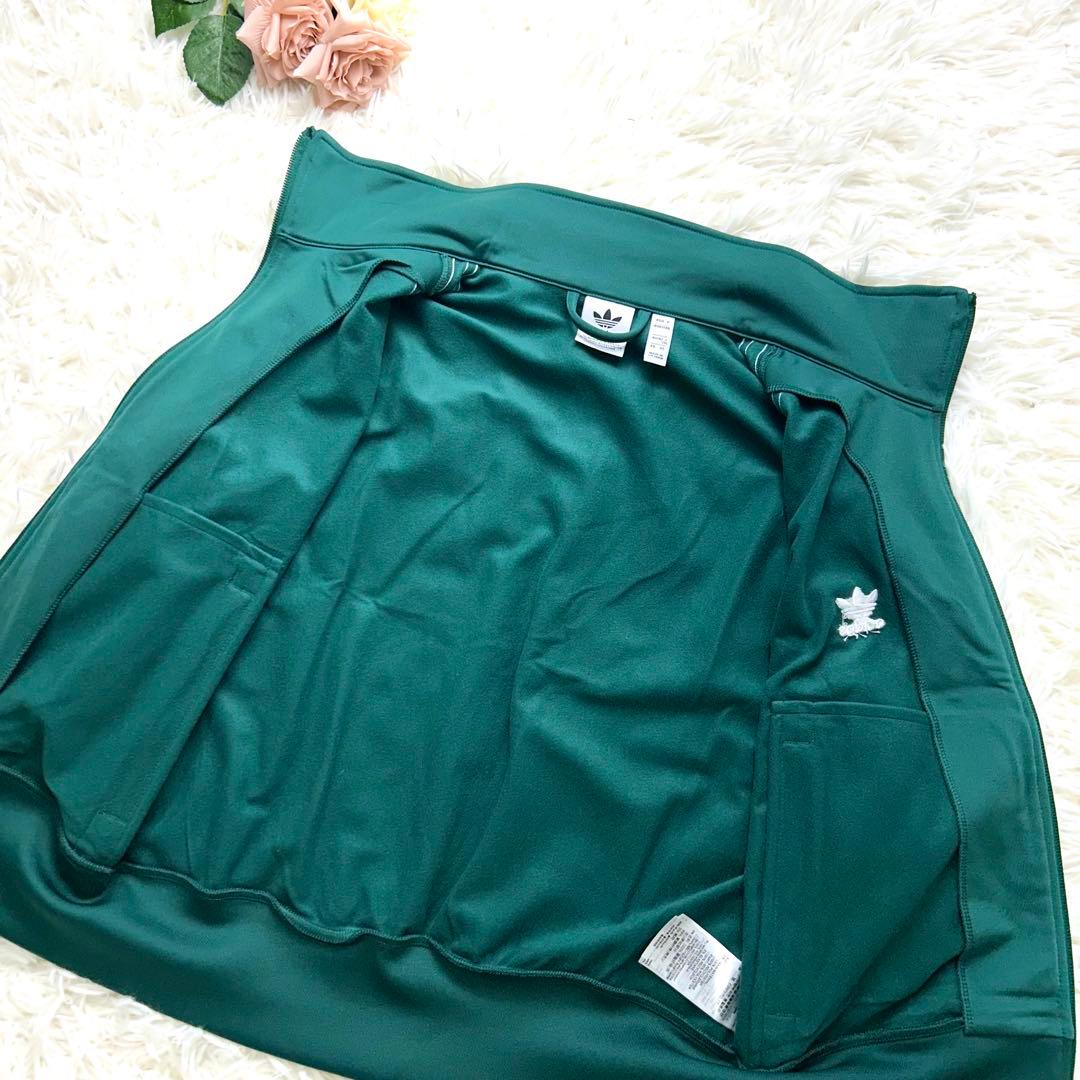 2XL新品同様 アディダス ファイアーバード ハイネック トラックジャケット 緑