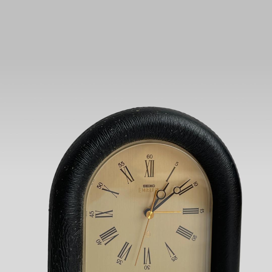 90s【SEIKO】EMBLEM モダン ヴィンテージ デスククロック 時計