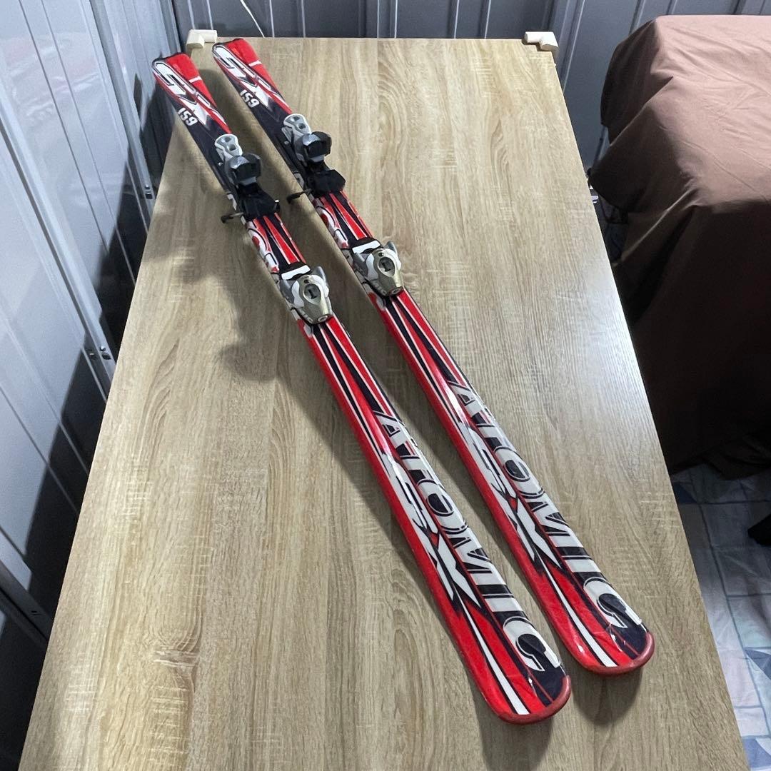 ATOMIC159cmHEAD26/26.5cmストック115cmスキーセット