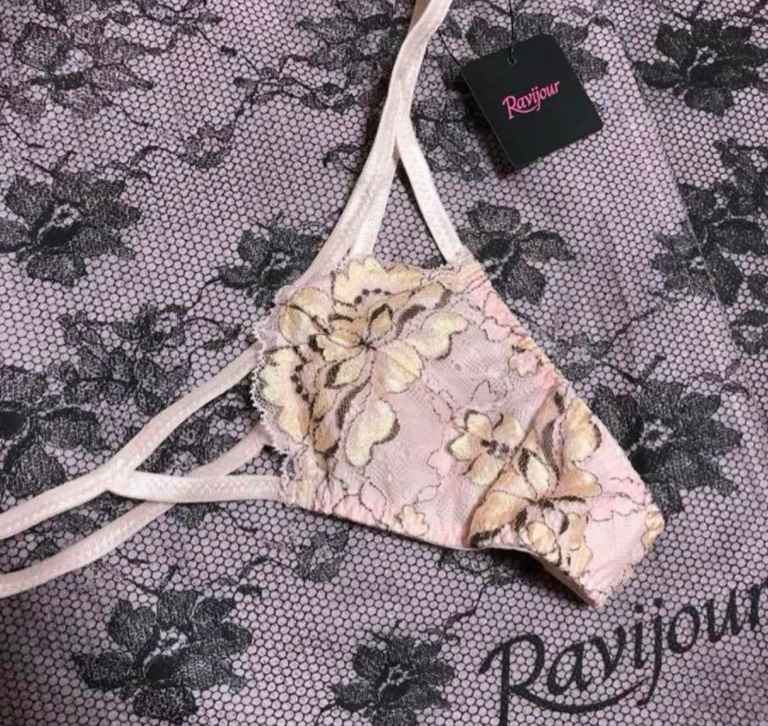 ☆Ravijour☆ギザギザピンク☆C65-70Tバック☆セット