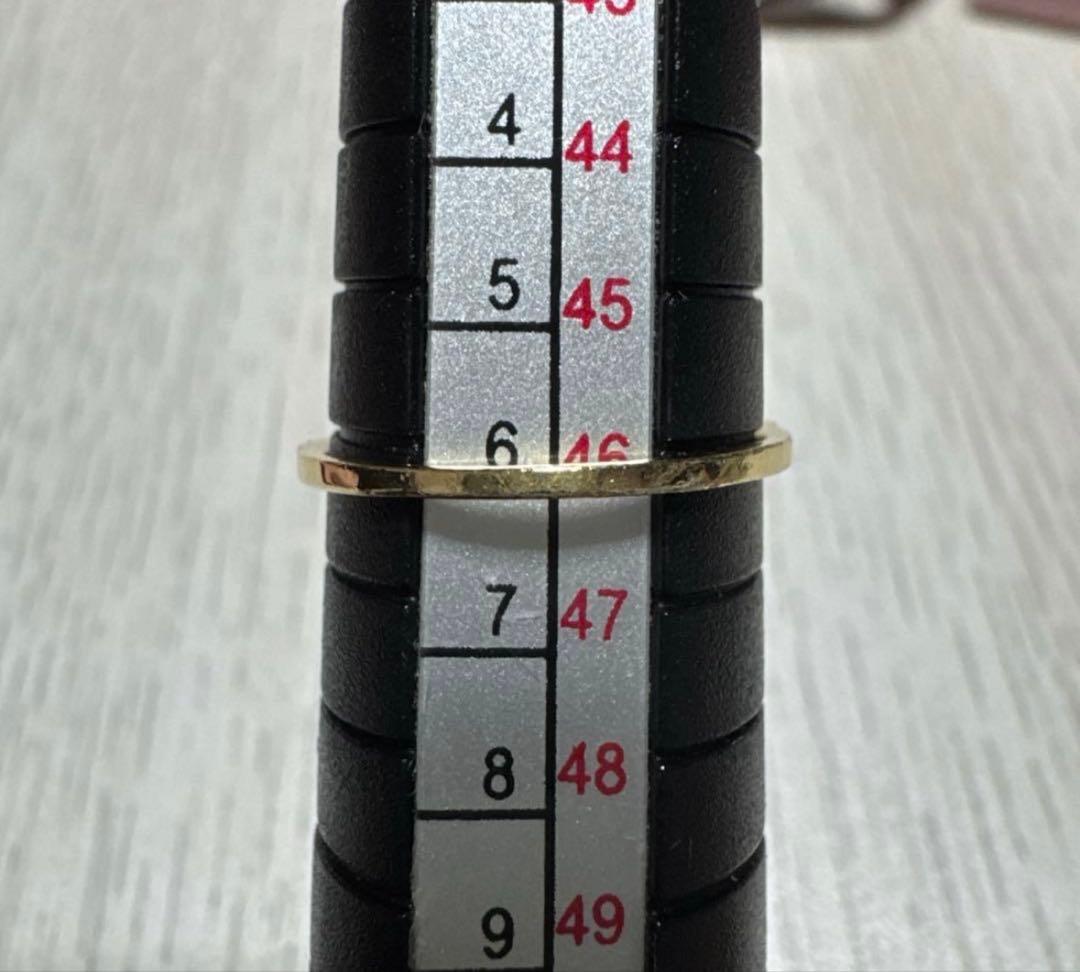 【マロン】K18 クリングダイヤモンド リング 6号