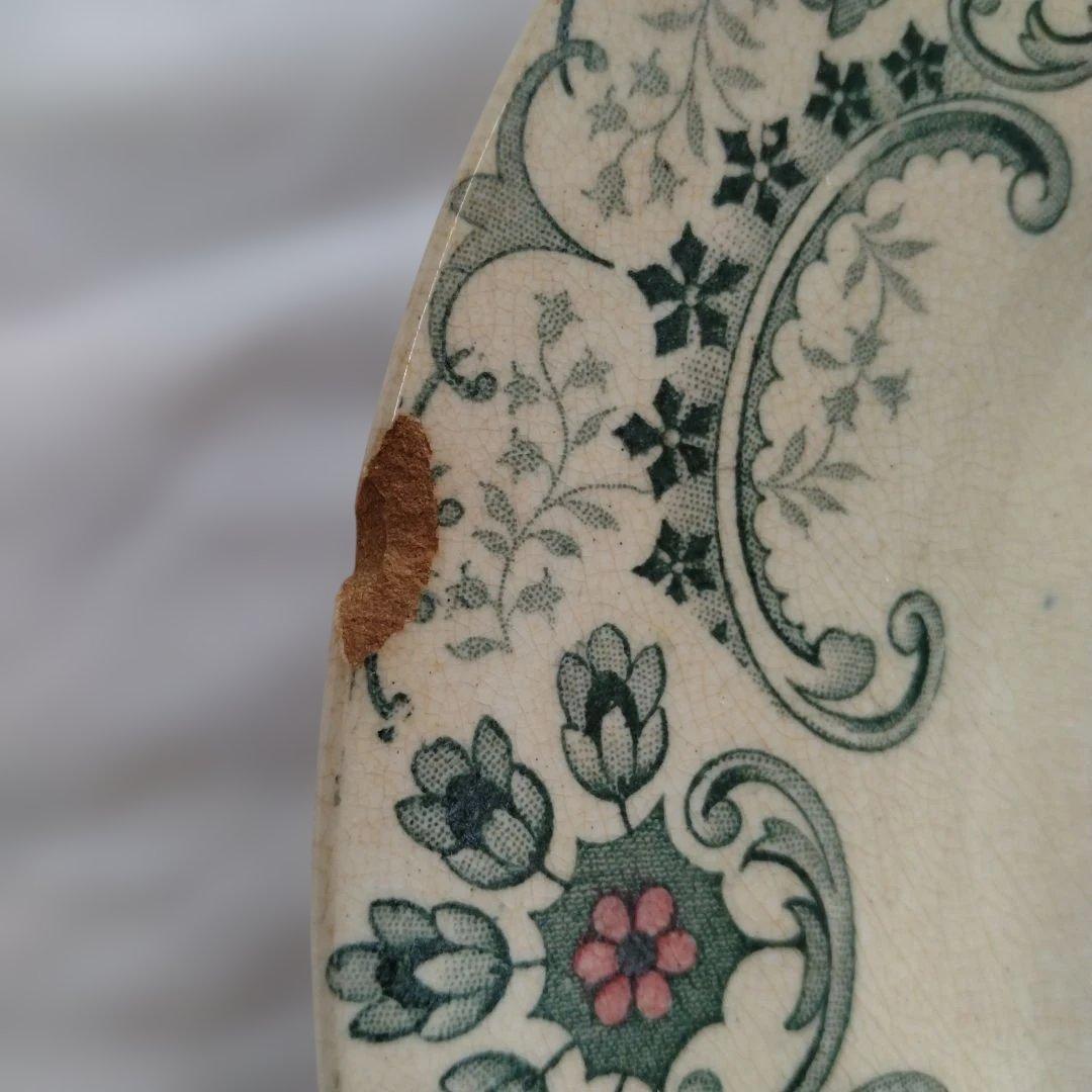 ライン他あり・ショワジールロワプレート・切り花/フランスアンティーク