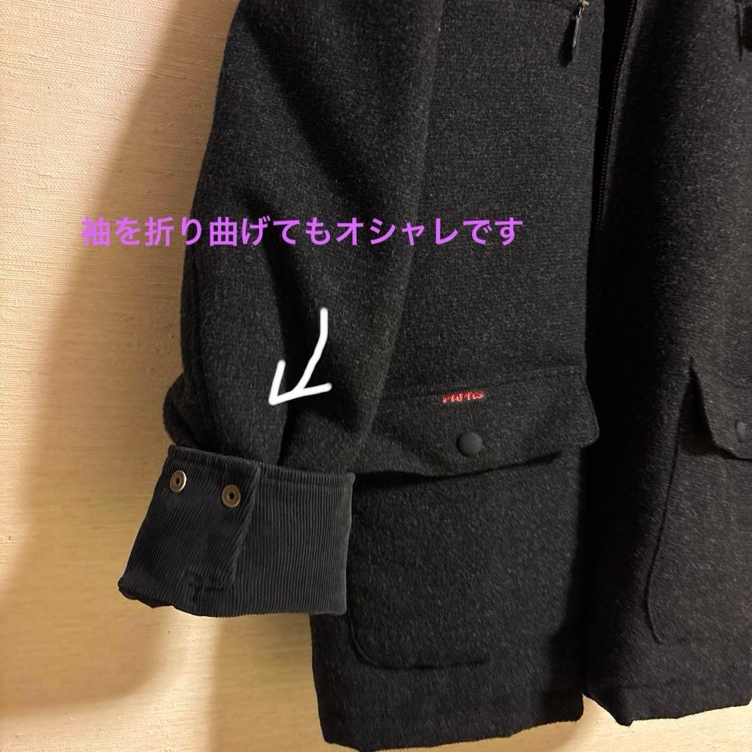 Papas ウールジャケット コート　アウター　M 日本製