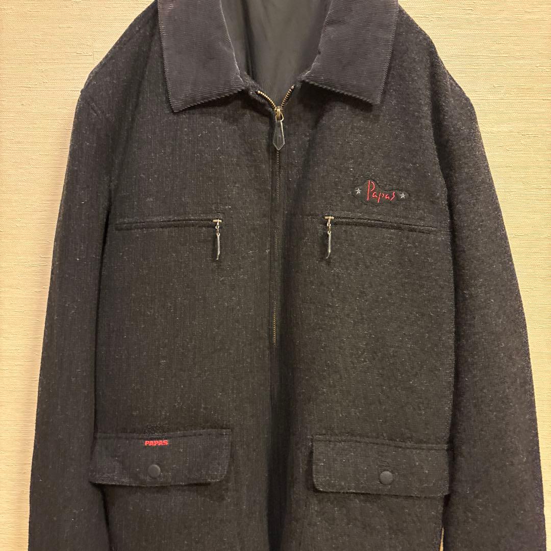 Papas ウールジャケット コート　アウター　M 日本製