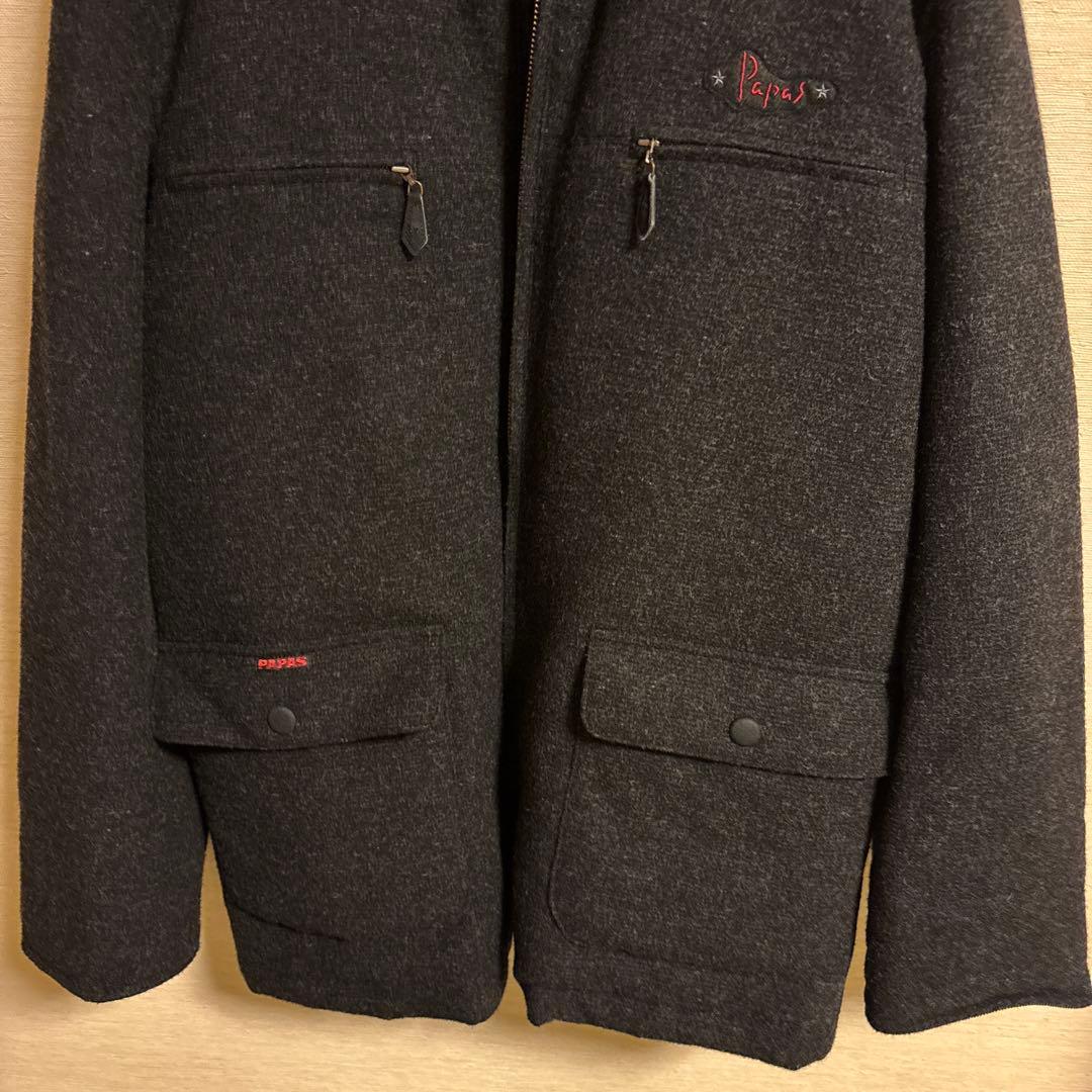 Papas ウールジャケット コート　アウター　M 日本製