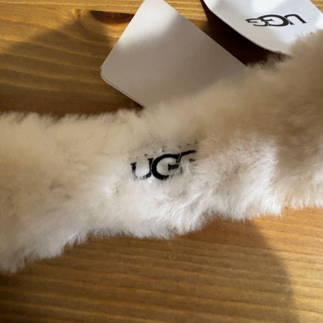 【タグ付】アグ シープスキン エンブロイダリー イヤーマフ チェスナット CHE