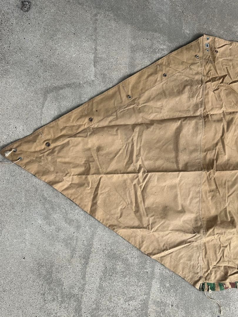 軍幕　フランス軍パップテント シェルターハーフ　リザードカモ　2枚セット