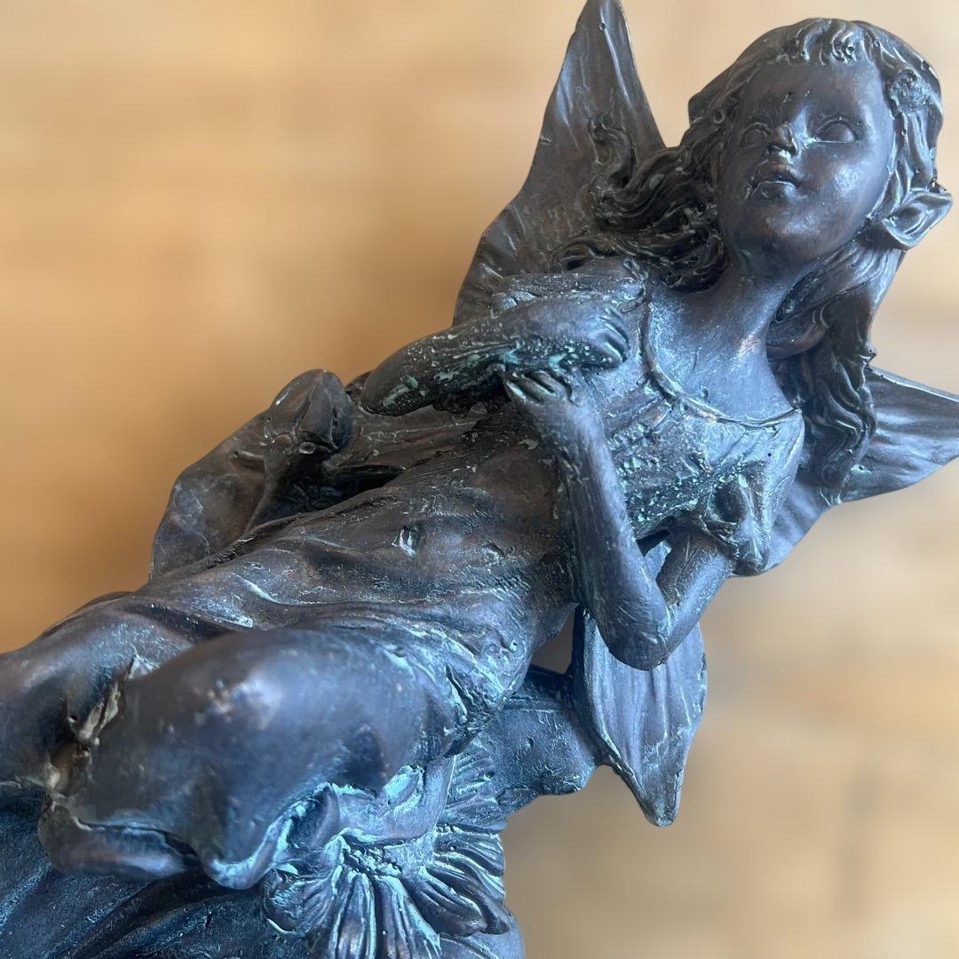 英国 Garden樹脂製 妖精の夢像ガーデンオーナメント