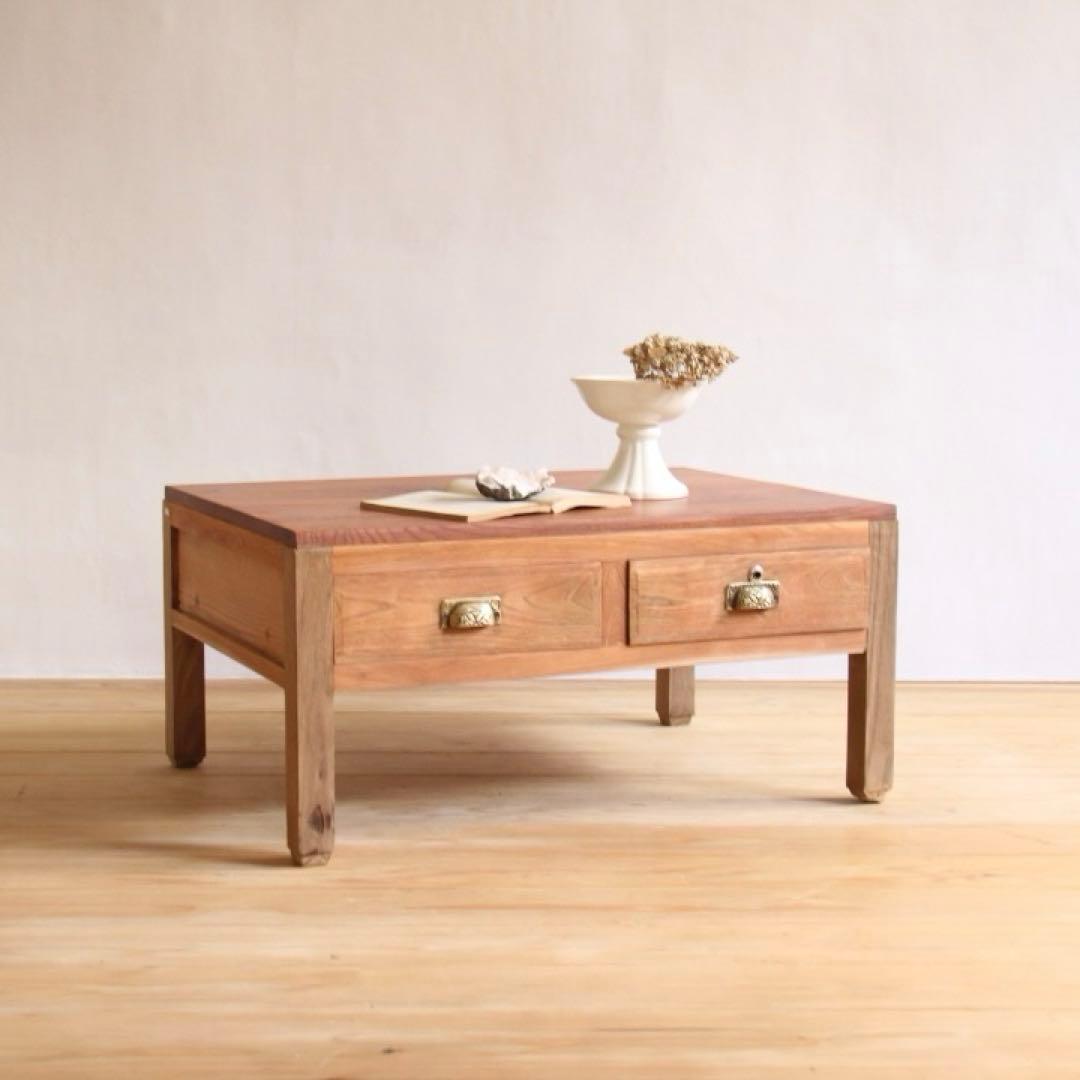 剥離家具　センターテーブル　M016　古道具　古家具　ビンテージ　アンティーク