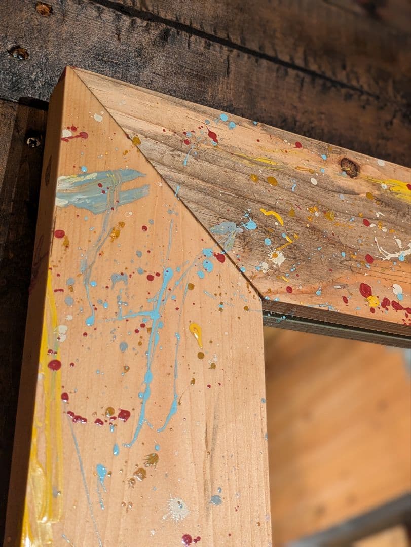 姿見　鏡　ヴィンテージ風　西海岸　カリフォルニア家具