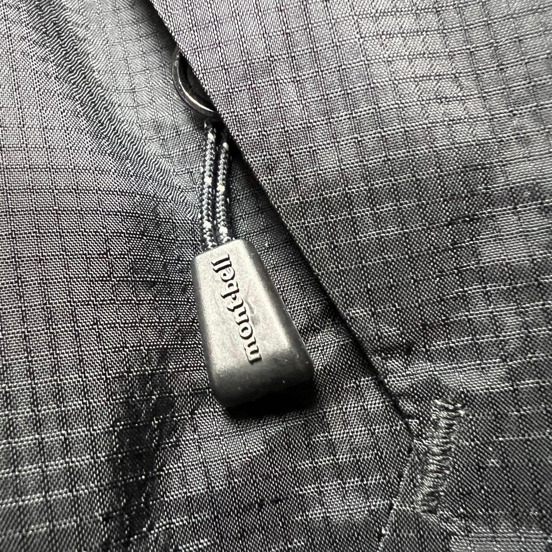 極美品　モンベル　マウンテンパーカー　フード　黒　M アウトドア　メンズ　登山