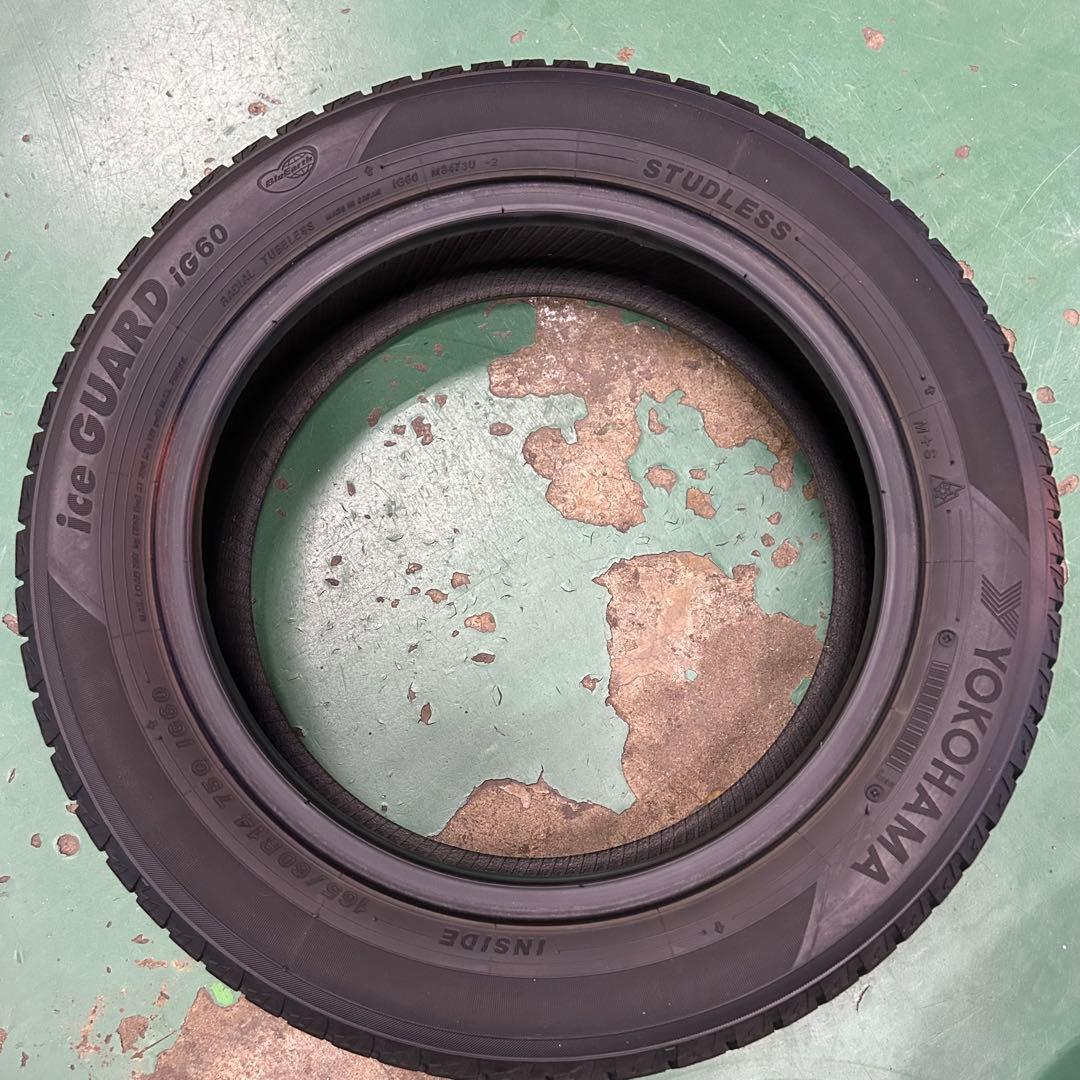 中古スタッドレス165/60R14ヨコハマアイスガード4本セット　エブリィなど