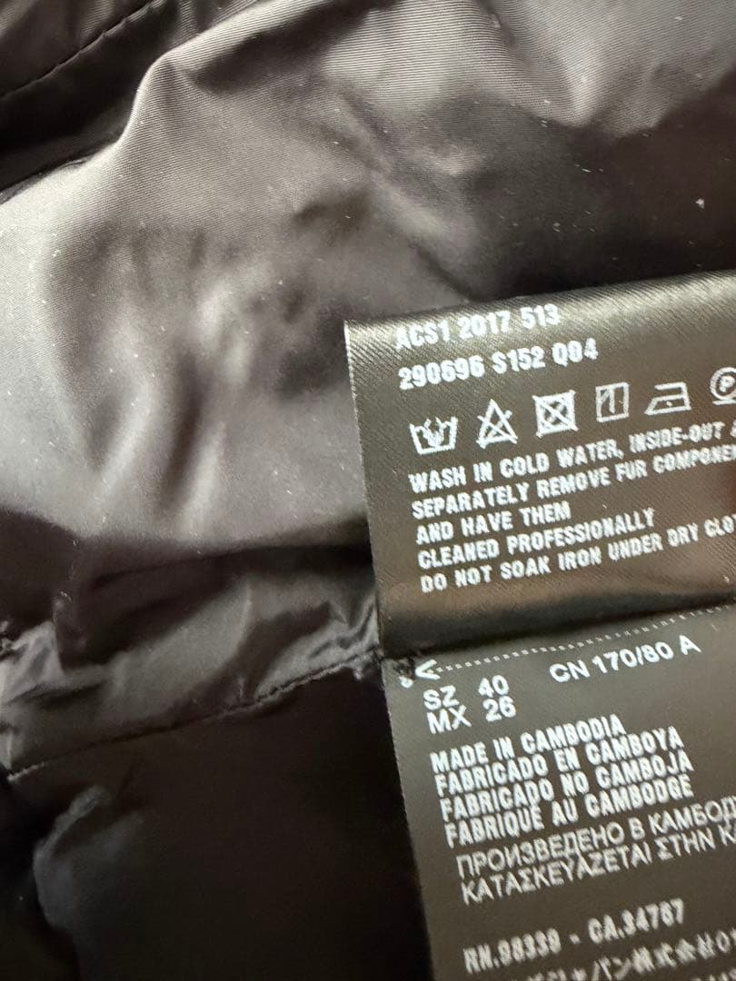 美品 プラダ ダウン コート ジャケット prada 40 黒