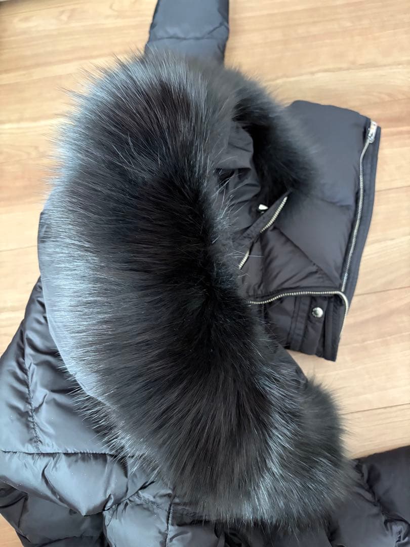 美品 プラダ ダウン コート ジャケット prada 40 黒