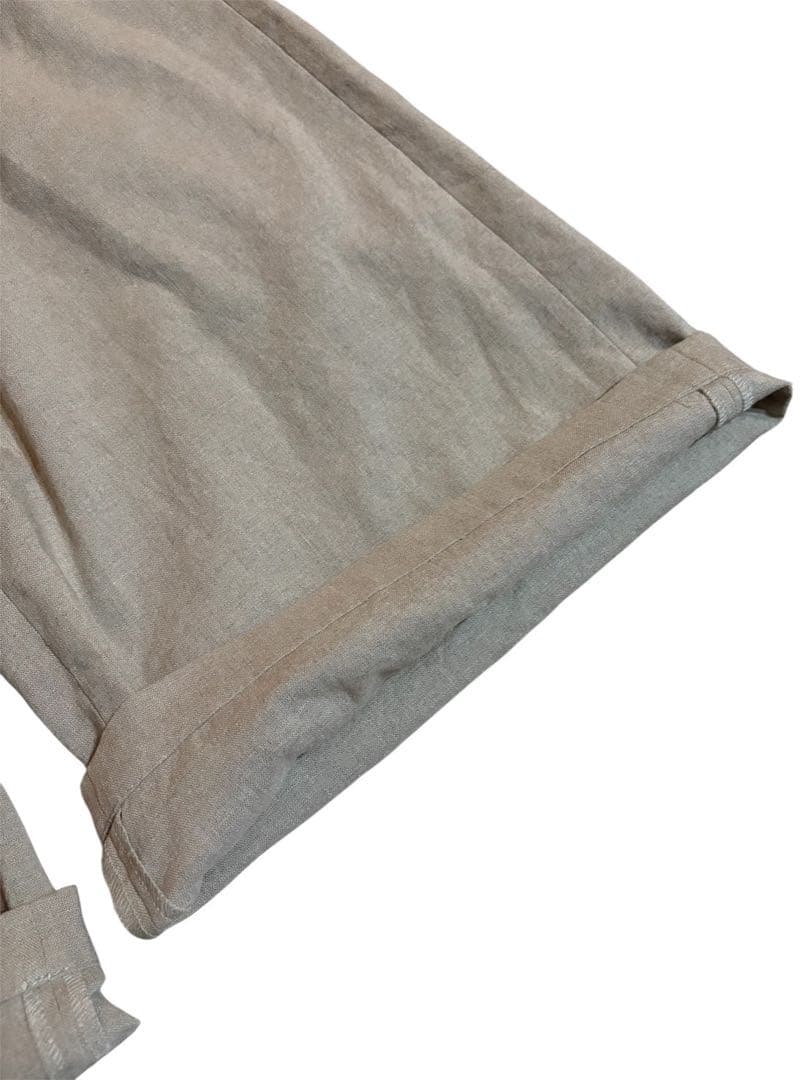 未使用級　イエナ ラブークル IENA 　リネンフリルサロペット　ベージュ