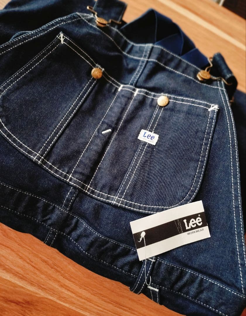 K◆未使用品◆Lee オーバーオールエプロン　デニムエプロン　Lサイズ