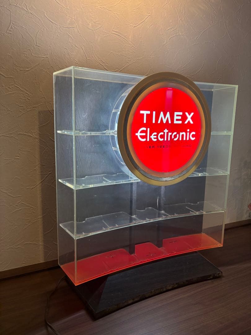 TIMEX 70s ディスプレイケース照明付き ディスプレイスタンド　展示ケース