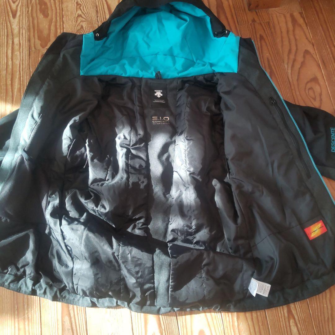 DESCENTE スキーウェア メンズL 黒/グレー/青