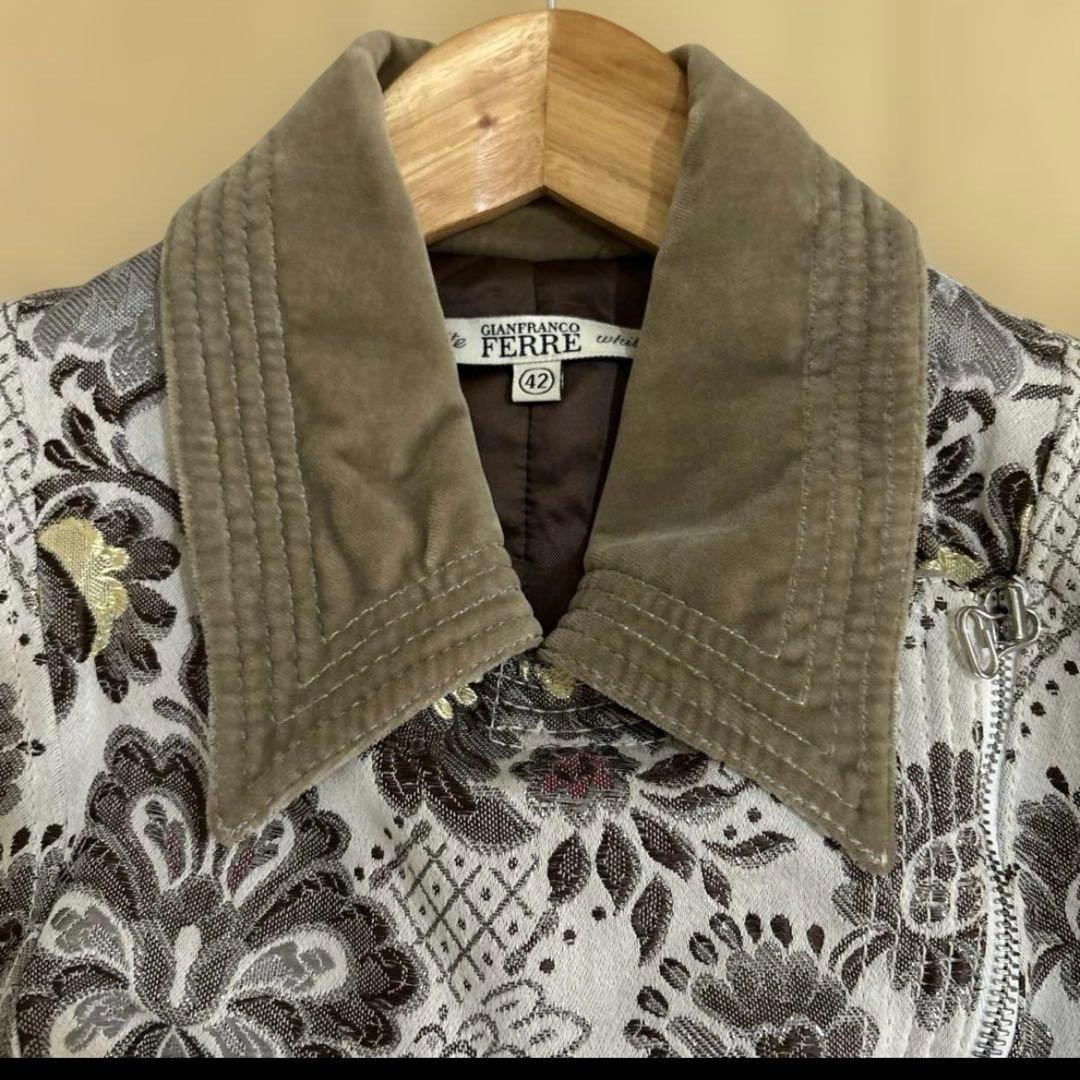 Gianfranco Ferré ボタニカル　ロングコート　vintage90s