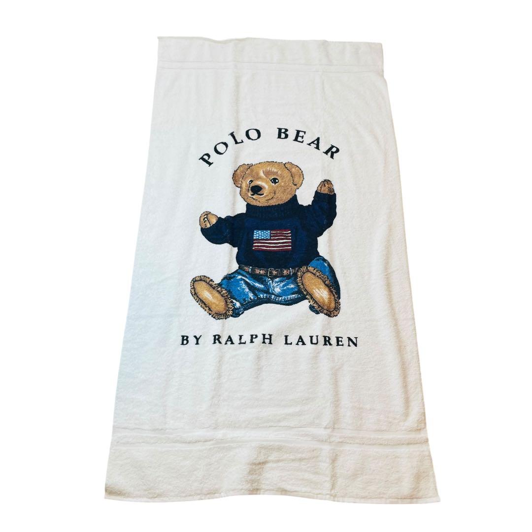 RALPH LAUREN ラルフローレン ポロベア タオルケット ビーチタオル