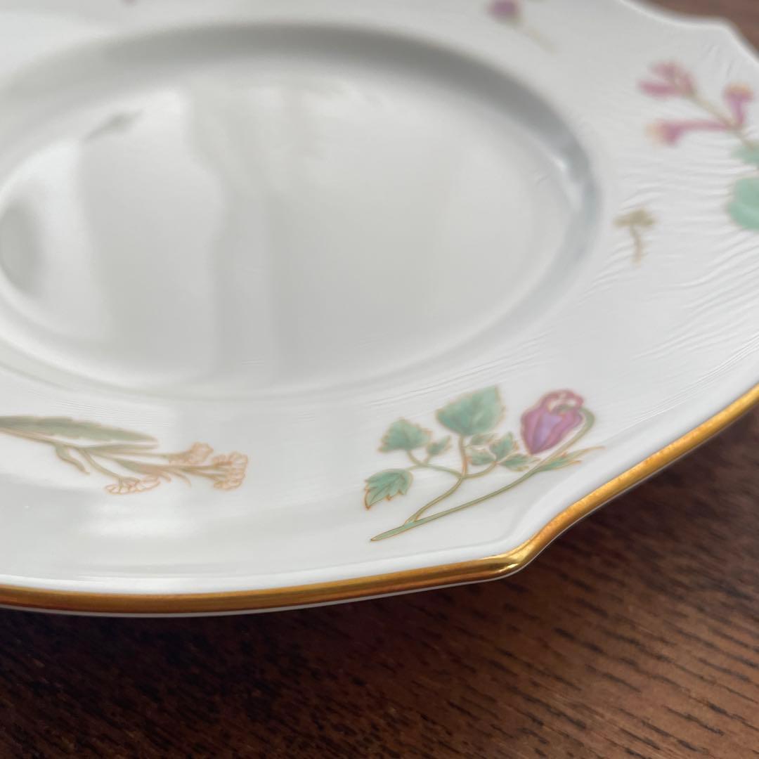 マイセン フローラ ヴェレンシュピール　プレート19cm 2客　ケーキ皿