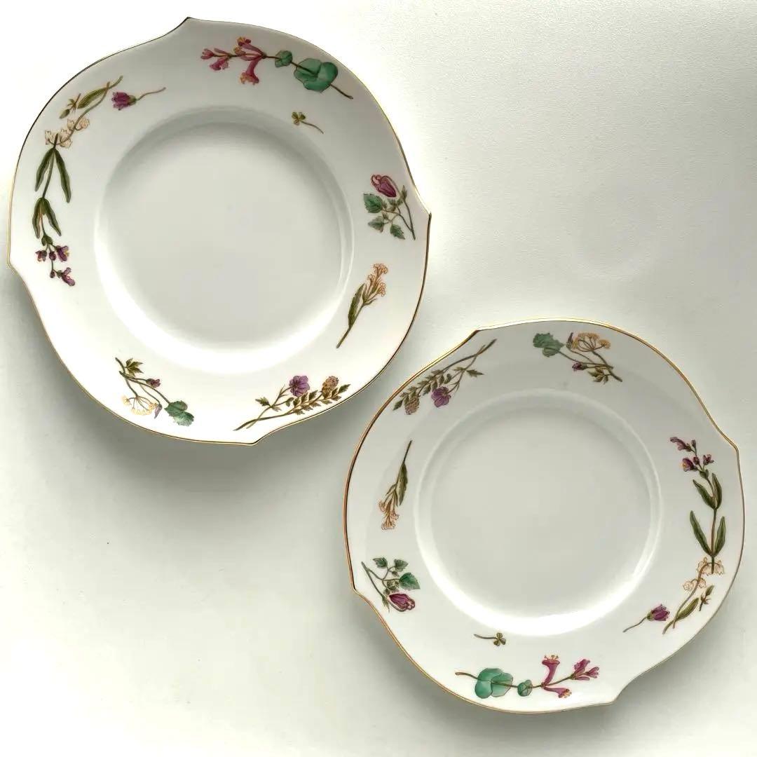 マイセン フローラ ヴェレンシュピール　プレート19cm 2客　ケーキ皿