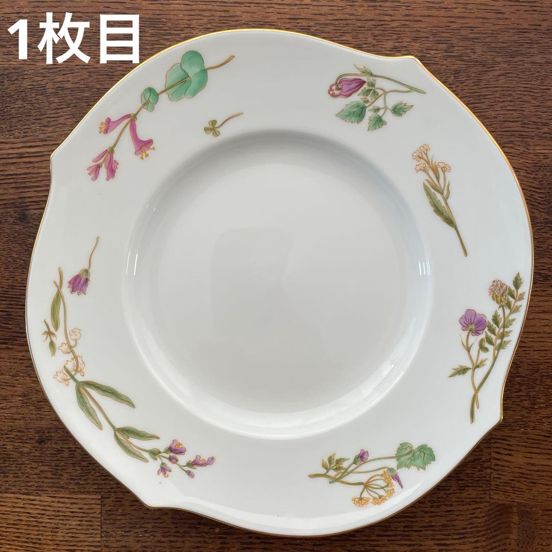 マイセン フローラ ヴェレンシュピール　プレート19cm 2客　ケーキ皿