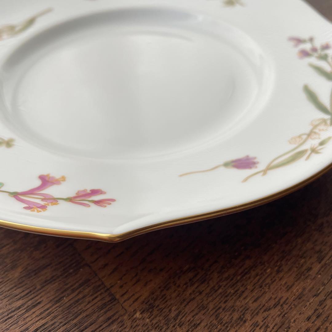 マイセン フローラ ヴェレンシュピール　プレート19cm 2客　ケーキ皿