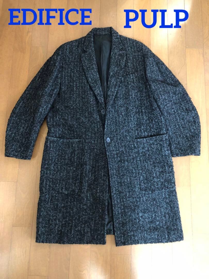 ジャケット・アウター PULP/EDIFICE RING YARN TWEED CHESTER