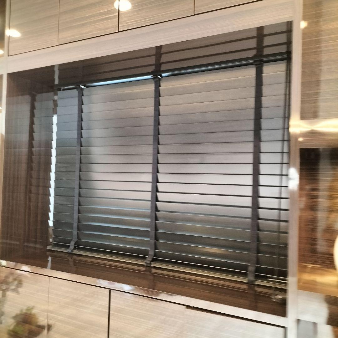 ウッドブラインド◆タチカワブラインド◆幅126cm◆右操作(O-2412BL2)