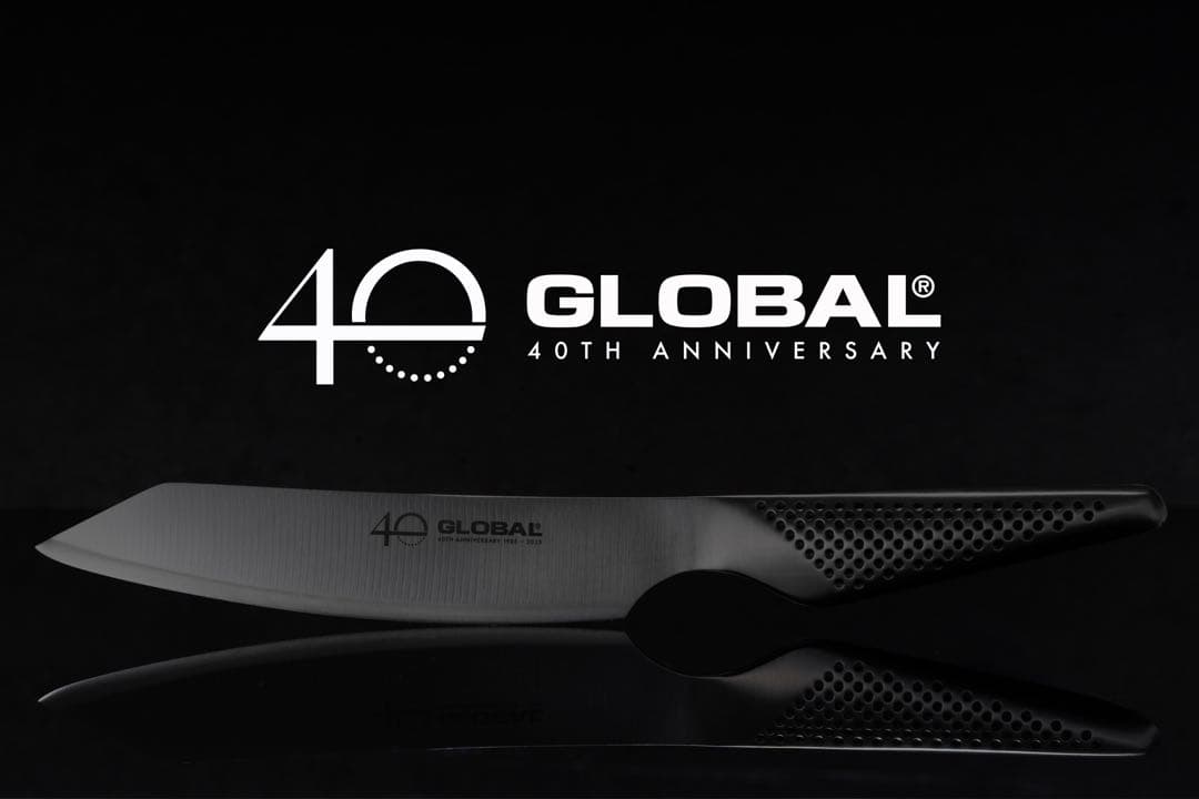 海外限定モデル　GLOBAL 40周年記念 ペティナイフ　15cm 切付け