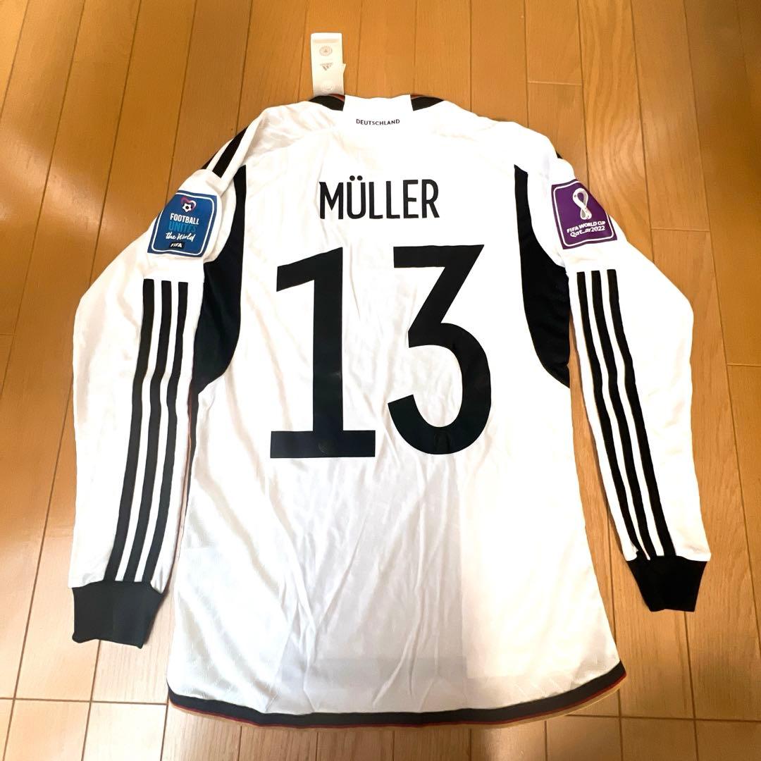 ドイツ代表　トーマス・ミュラー　22-23シーズン　タグ付き　長袖ユニフォーム