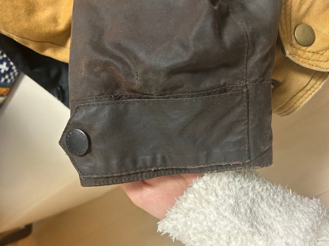 筋*る様 ★激レア・美品★Barbour ダークブラウン オイルドジャケット ド