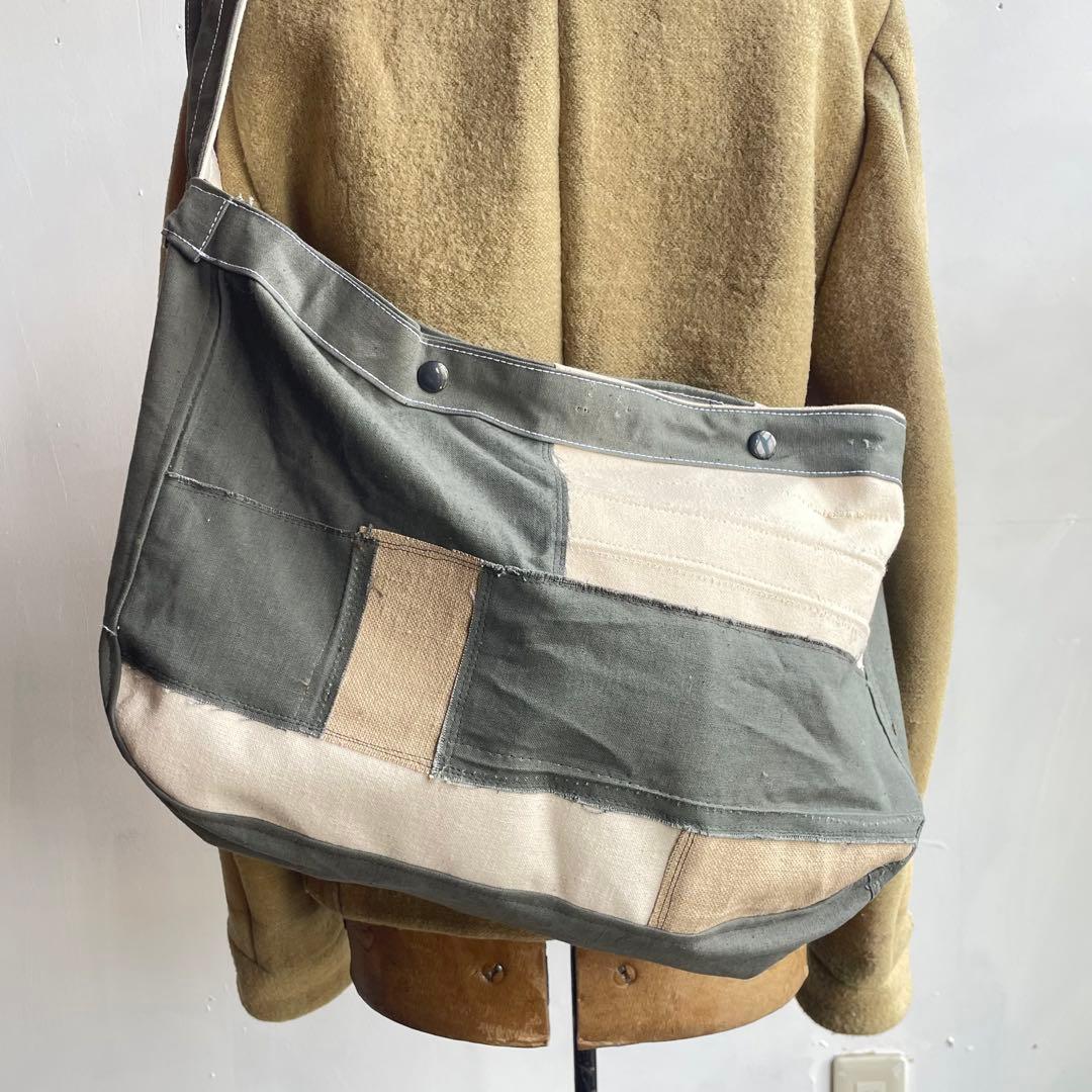 【スペシャルピース】1点物　ビンテージ　ニュースペーパーバッグ　ミリタリー