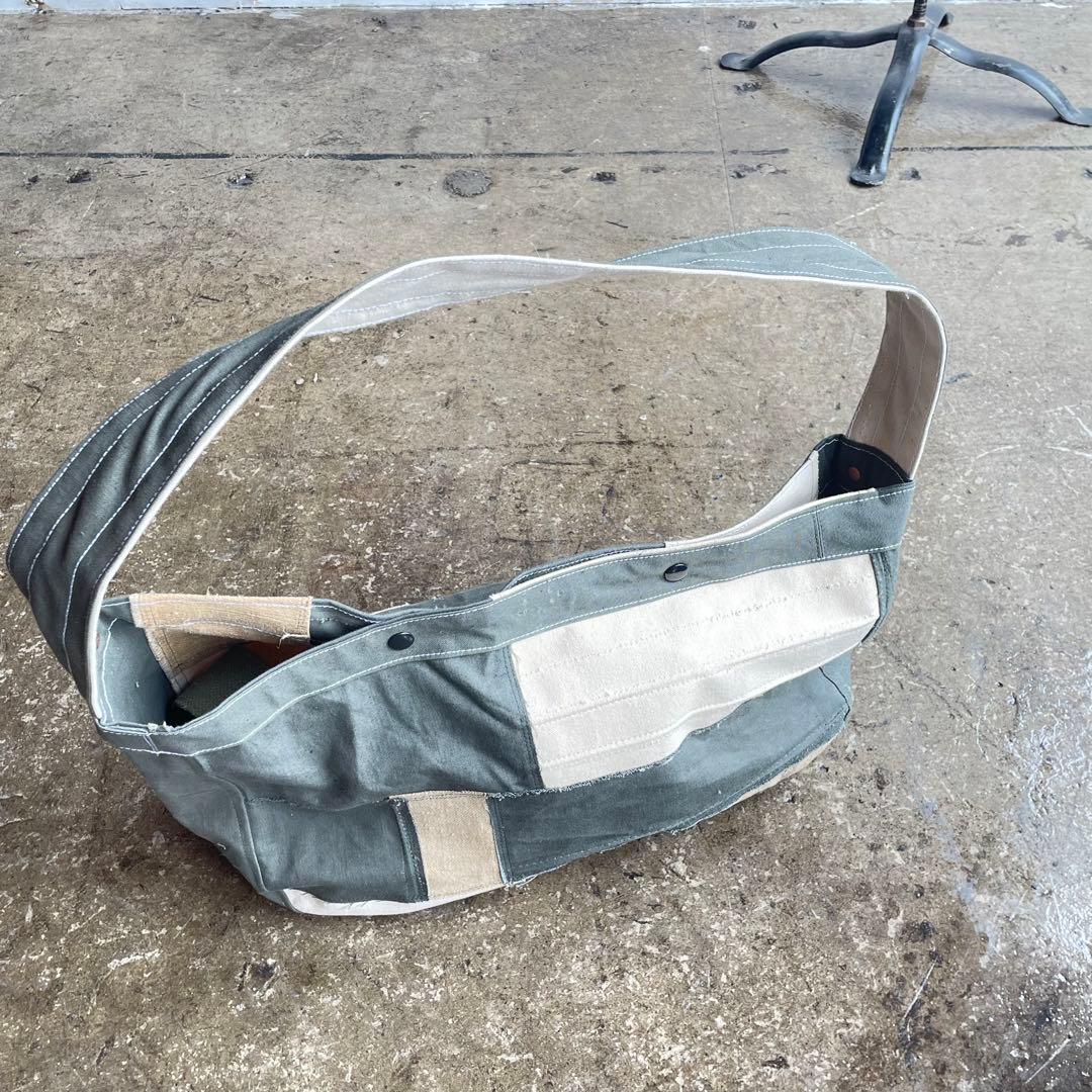 【スペシャルピース】1点物　ビンテージ　ニュースペーパーバッグ　ミリタリー