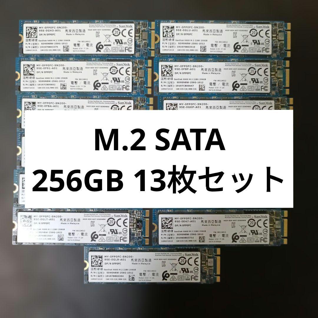 SanDisk X600 M.2 SATA 256GB SSD 13枚セット