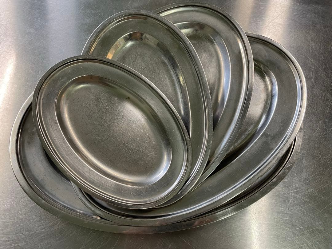 【お買い得！】ステンレス小判皿 サイズ違い82枚セット