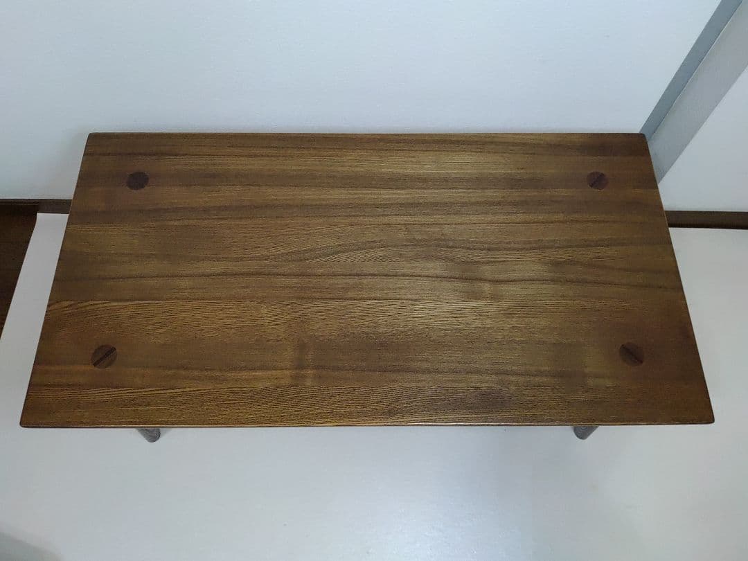 木目が美しい ナガノインテリア テーブル センターテーブル 天然木 ローテーブル