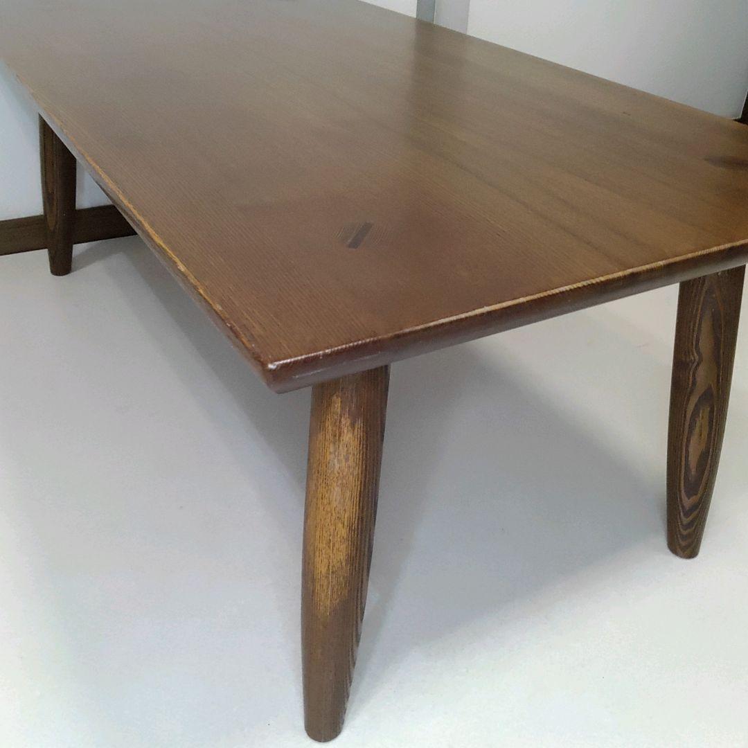 木目が美しい ナガノインテリア テーブル センターテーブル 天然木 ローテーブル