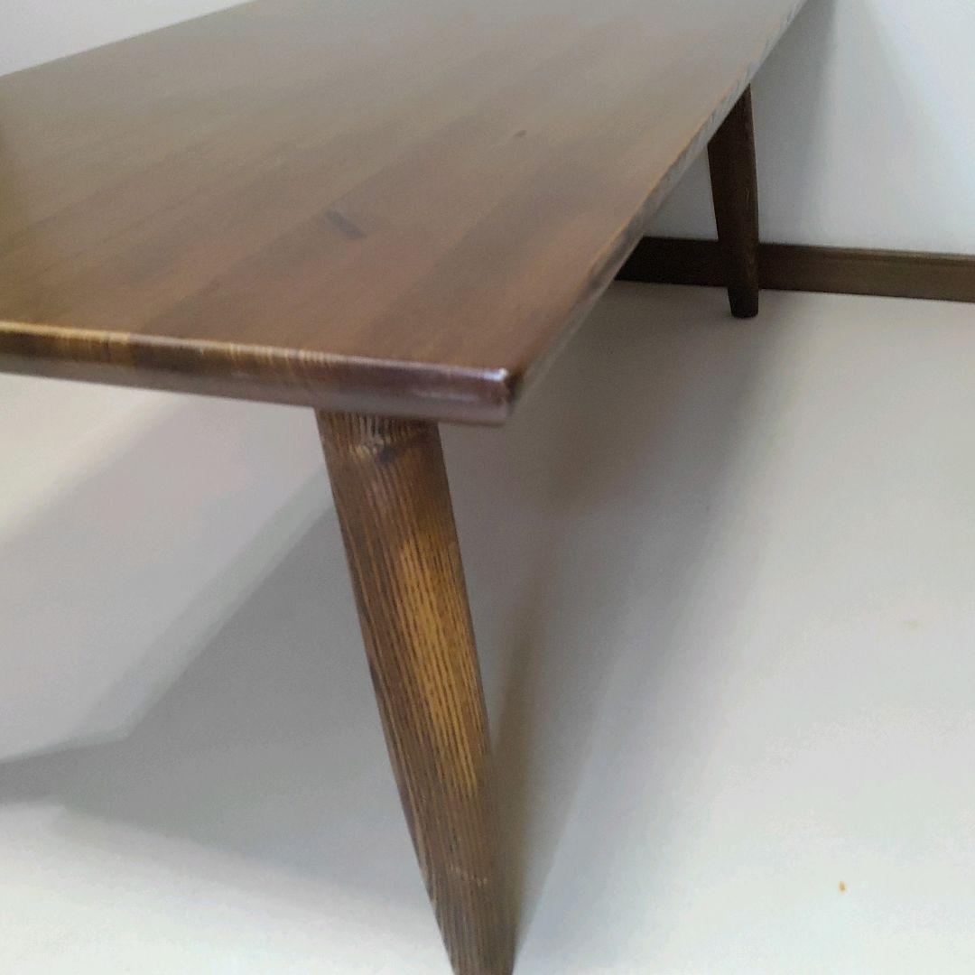 木目が美しい ナガノインテリア テーブル センターテーブル 天然木 ローテーブル