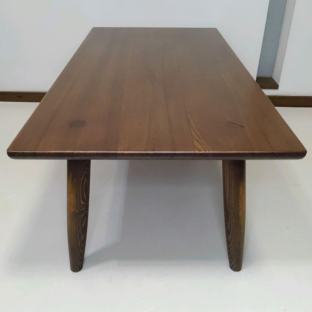 木目が美しい ナガノインテリア テーブル センターテーブル 天然木 ローテーブル