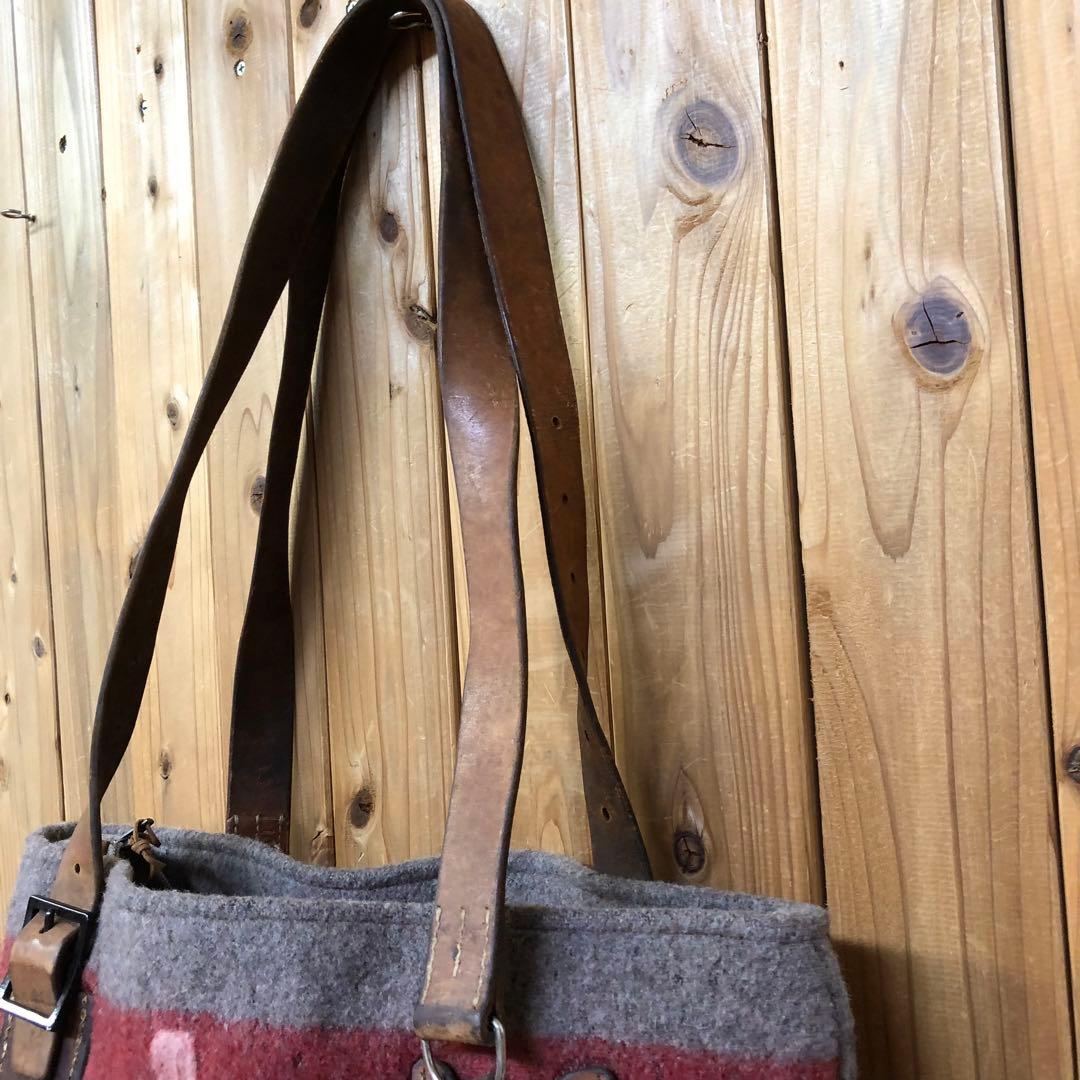 スイス軍 トートバッグ ミリタリー ブランケット使用 ウール 鞄