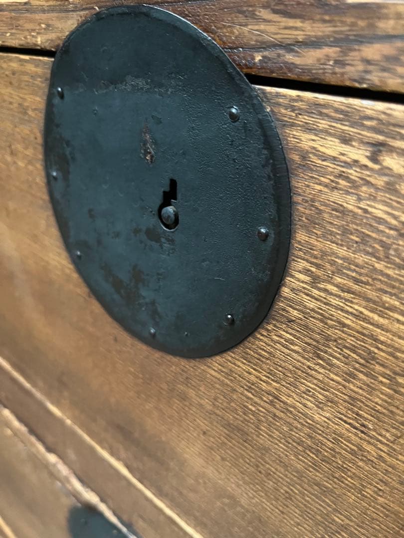 和箪笥 昭和レトロ 当時物 インテリア 年代物 鉄金具 アンティーク ビンテージ