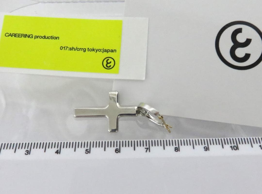 定価3.3万 新品 CAREERING CROSS シルバー 925 ピアス