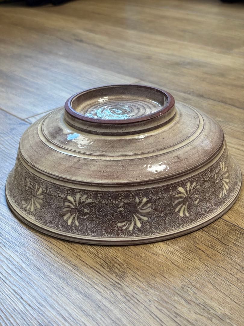 森里陶楽 平安陶楽 紫三島 鉢 菓子器 三島手 希少 象嵌 作家さん