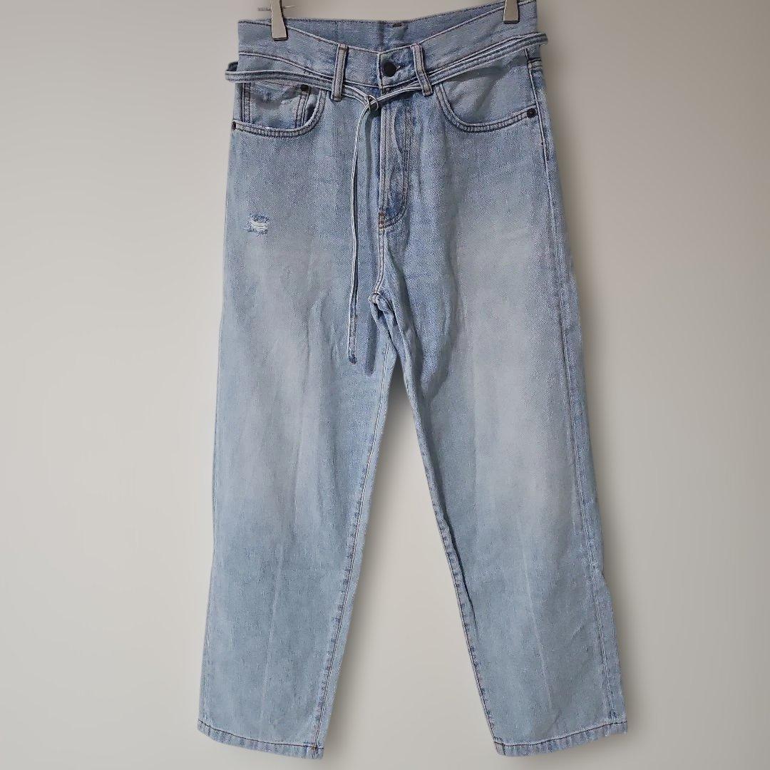 Acne Studios 1991 TOJ ルーズフィットデニム ベルト付き