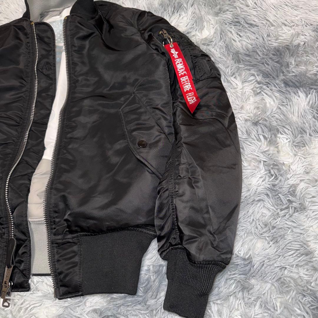 美品 Alpha Industries MA-1 フライトジャケット 星条旗