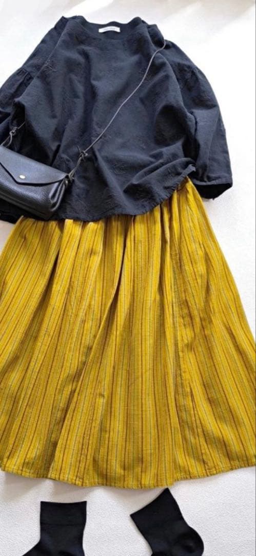 安福ひさヤンマ産業　タックスカート　こまち縞